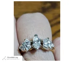 Gorgeous 1 carat .95 14k diamond engagement ring wedding ring set